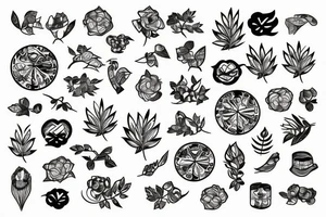 branch patterns tattoo idea