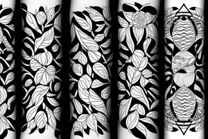 branch patterns tattoo idea