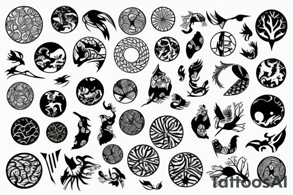 branch patterns tattoo idea