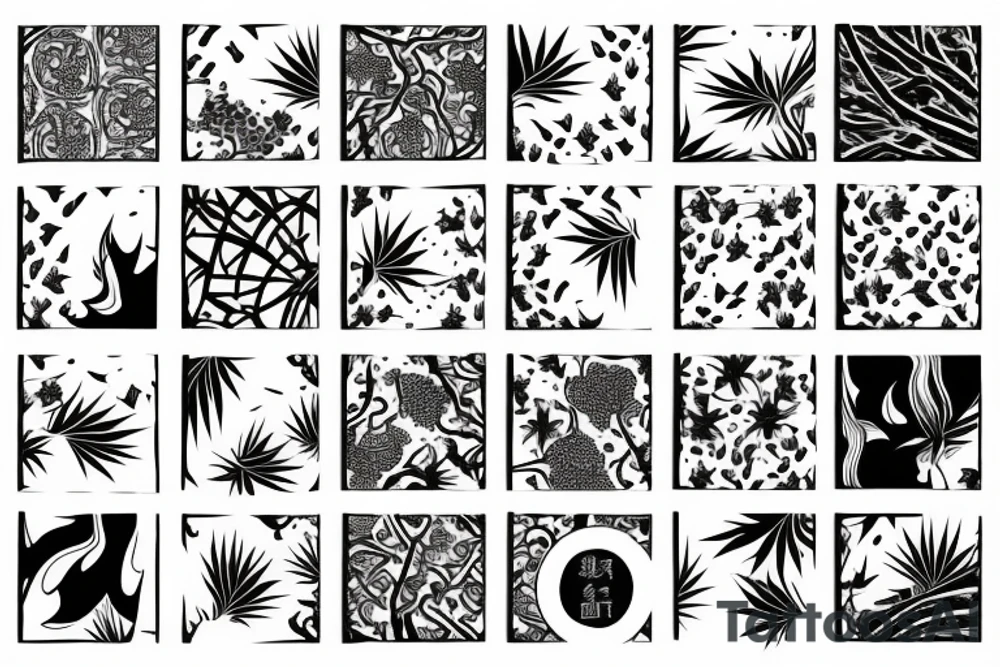 branch patterns tattoo idea