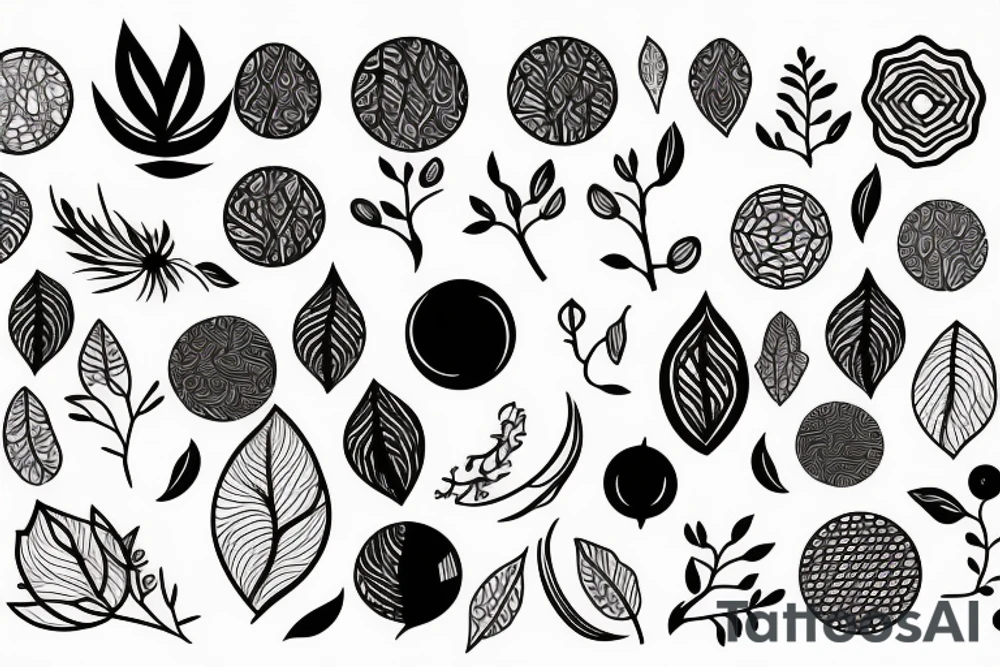 branch patterns tattoo idea