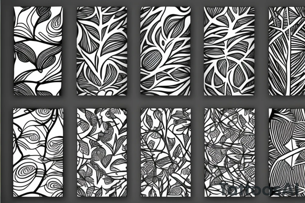 branch patterns tattoo idea