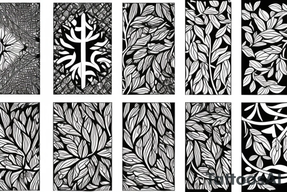 branch patterns tattoo idea