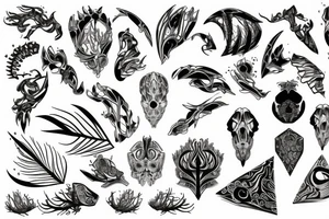 branch patterns tattoo idea