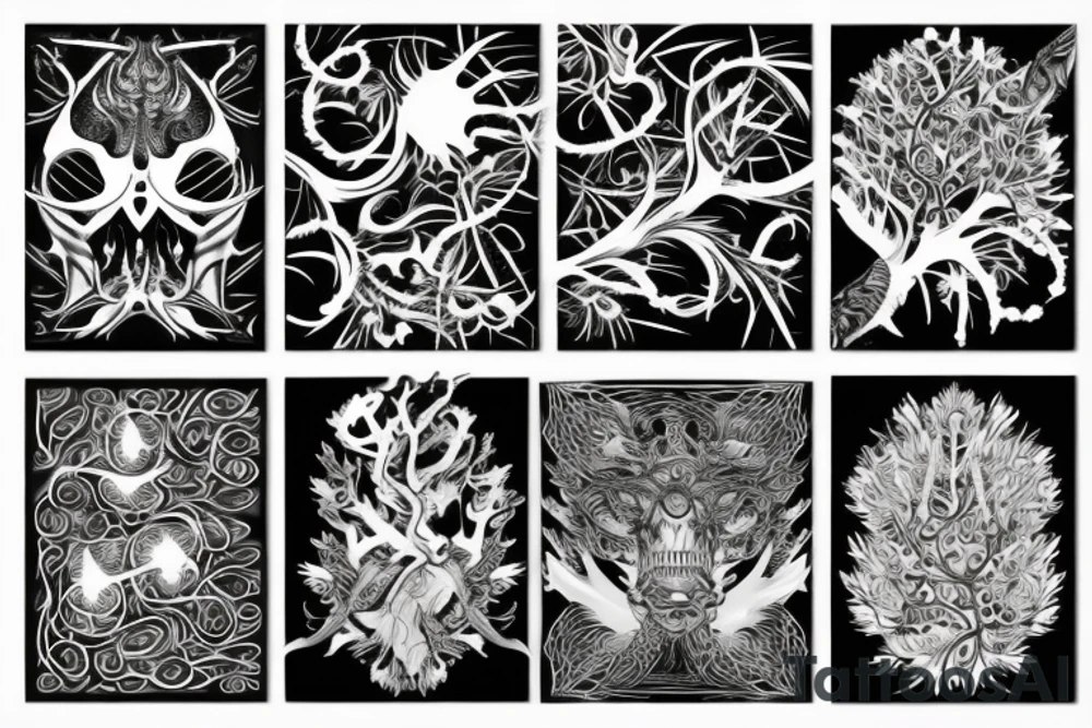 branch patterns tattoo idea