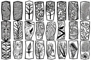 branch patterns tattoo idea