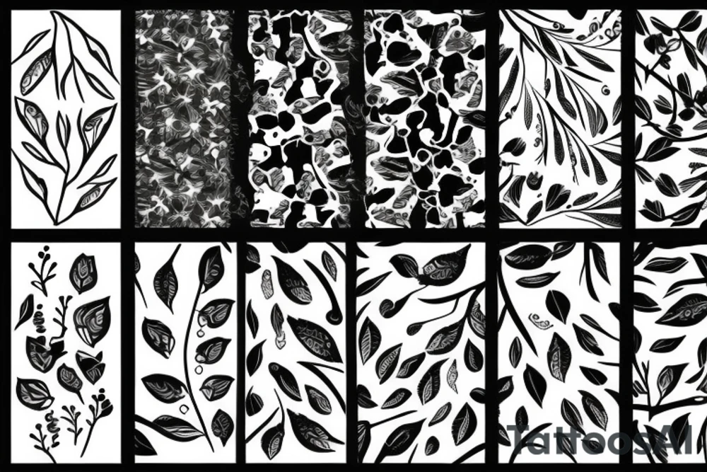branch patterns tattoo idea