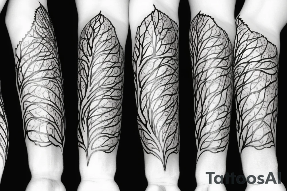 branch patterns tattoo idea