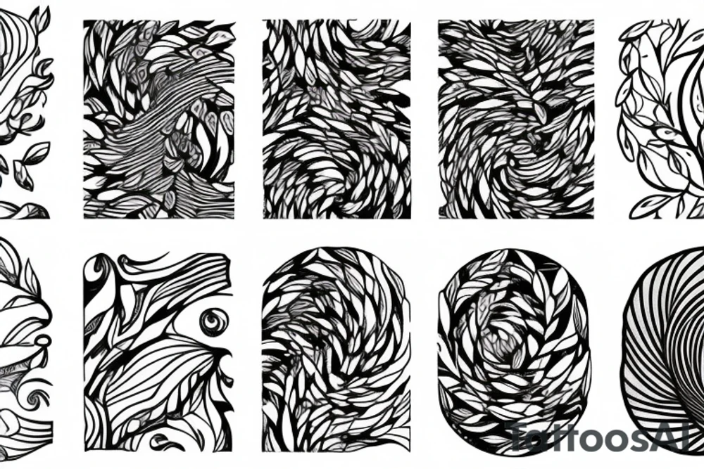 branch patterns tattoo idea