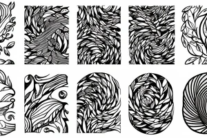 branch patterns tattoo idea