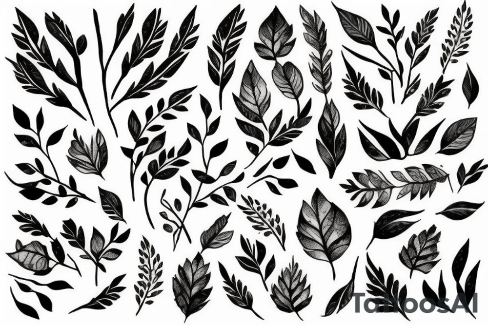 branch patterns tattoo idea
