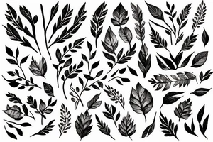 branch patterns tattoo idea