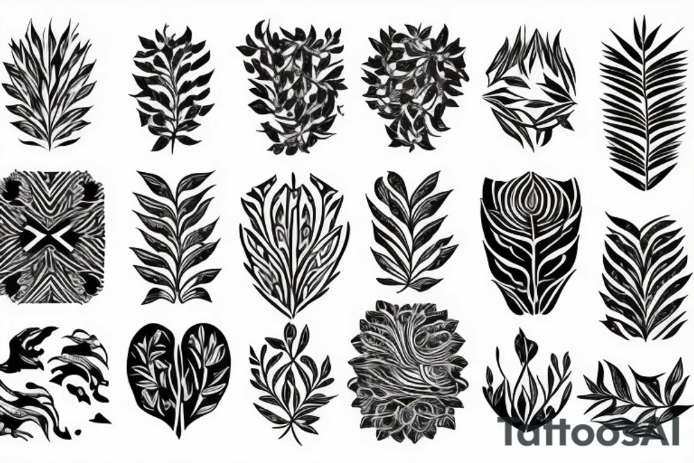 branch patterns tattoo idea