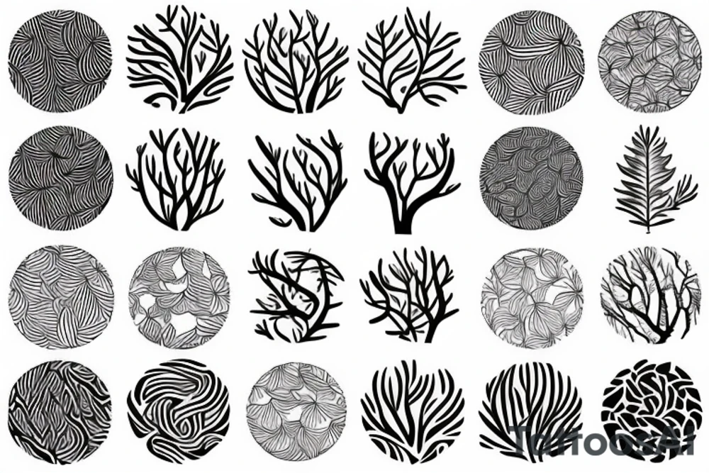 branch patterns tattoo idea