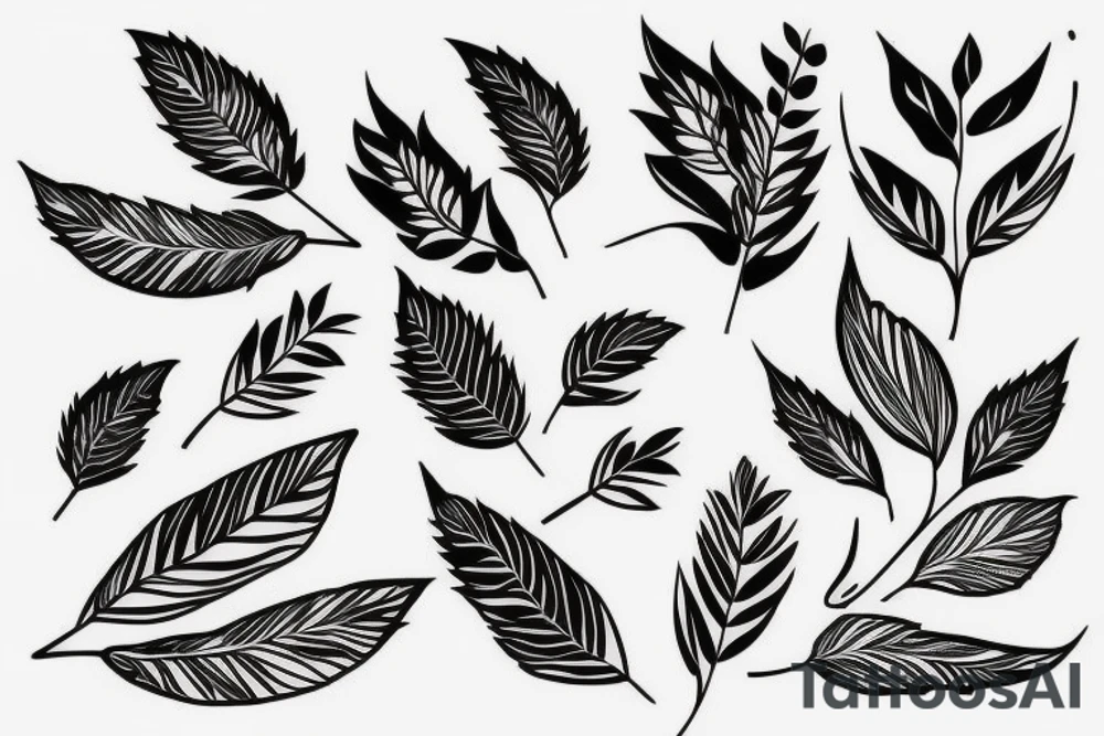 branch patterns tattoo idea