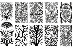 branch patterns tattoo idea
