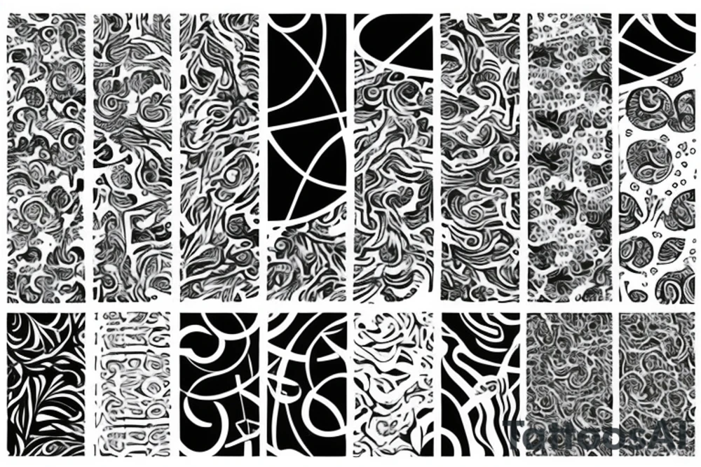 white space pattern tattoo idea