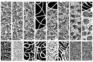 white space pattern tattoo idea