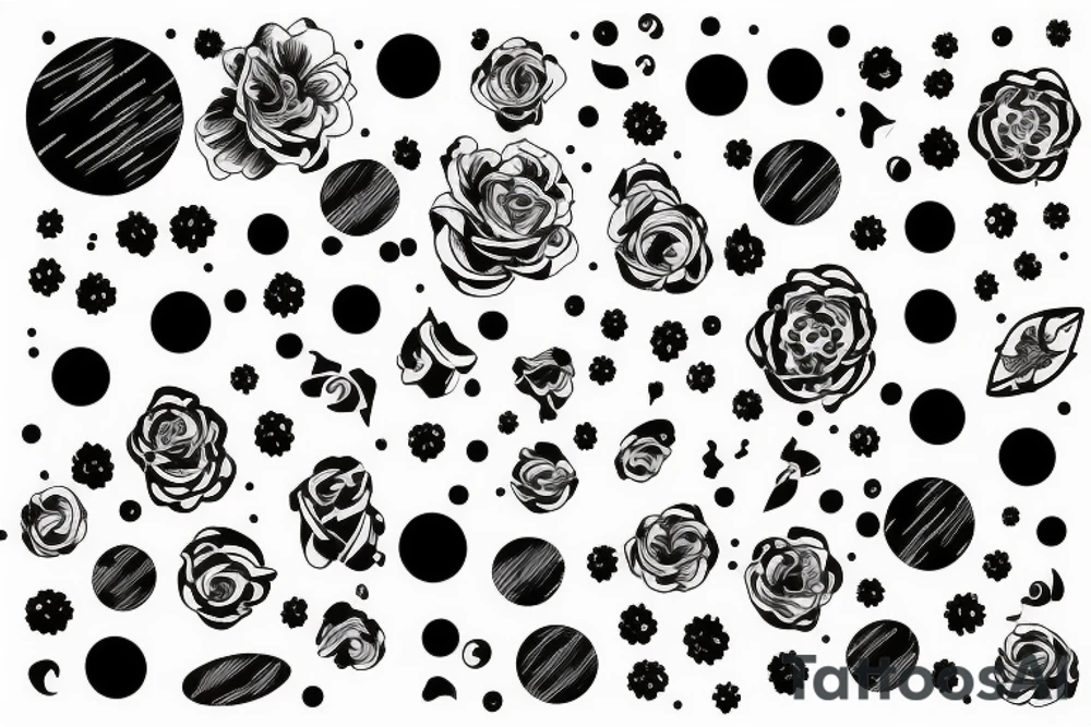 white space pattern tattoo idea