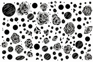 white space pattern tattoo idea