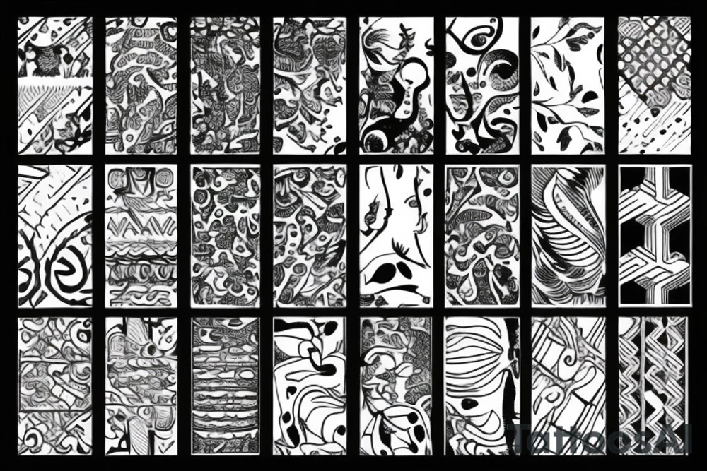 pattern tattoo idea