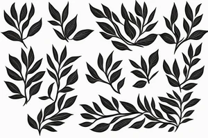 tree branch pattern tattoo idea
