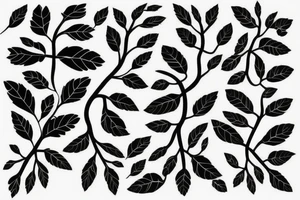 tree branch pattern tattoo idea