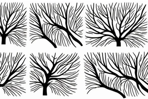 tree branch pattern tattoo idea