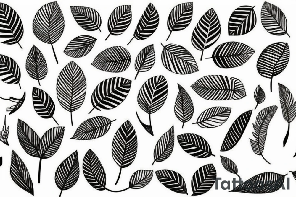 filled in tree branch pattern tattoo idea