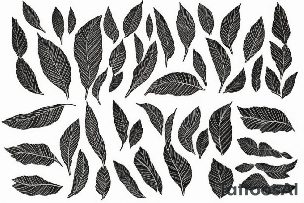 filled in tree branch pattern tattoo idea