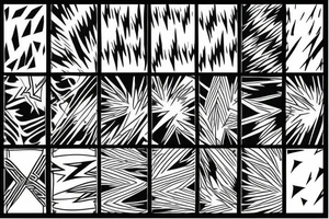 lightning bolt pattern tattoo idea