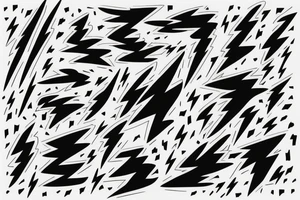 lightning bolt pattern tattoo idea
