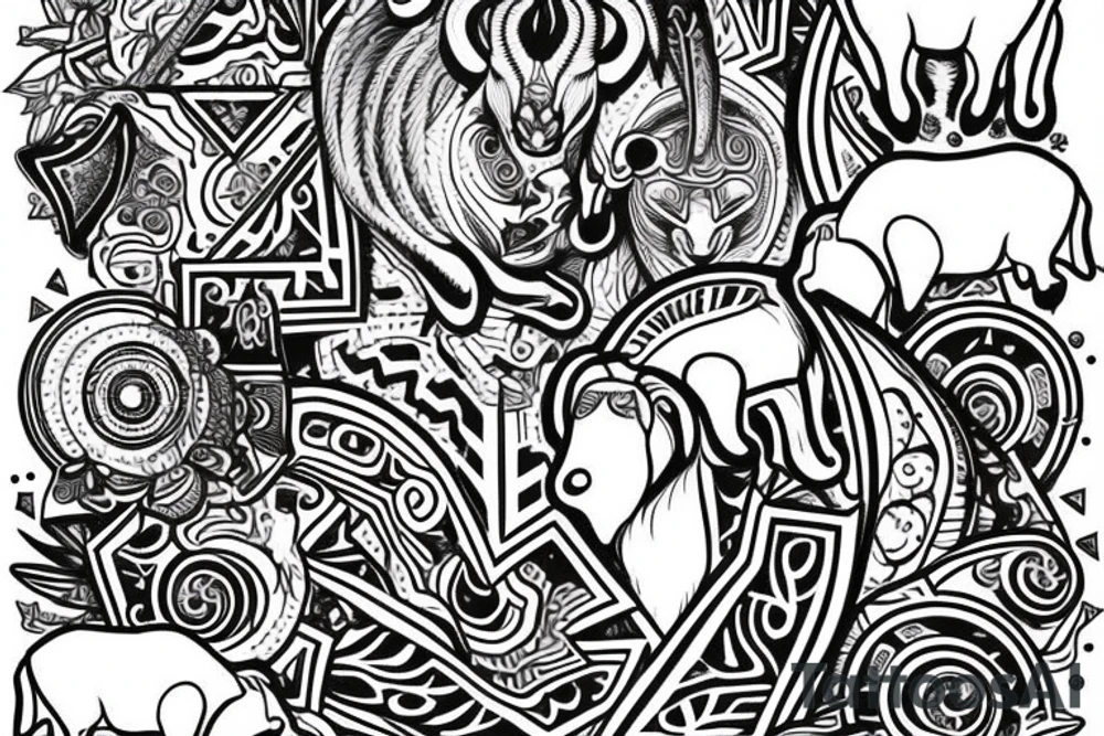 dall sheep ram tattoo idea