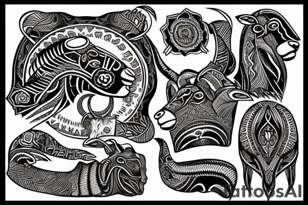 dall sheep ram tattoo idea