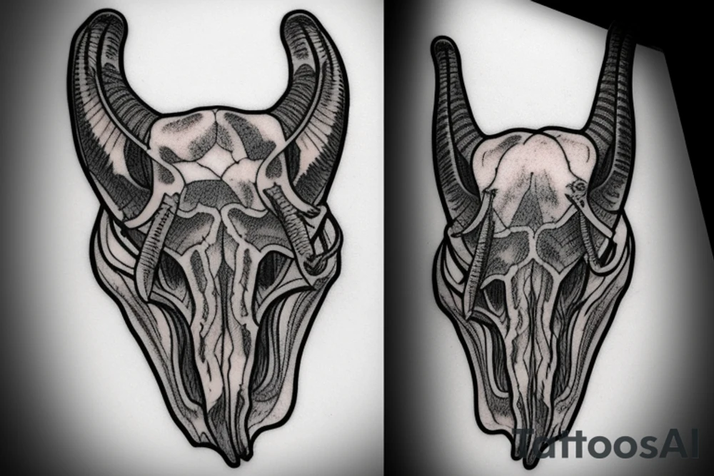 dall sheep skull tattoo idea