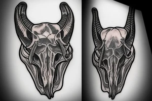 dall sheep skull tattoo idea