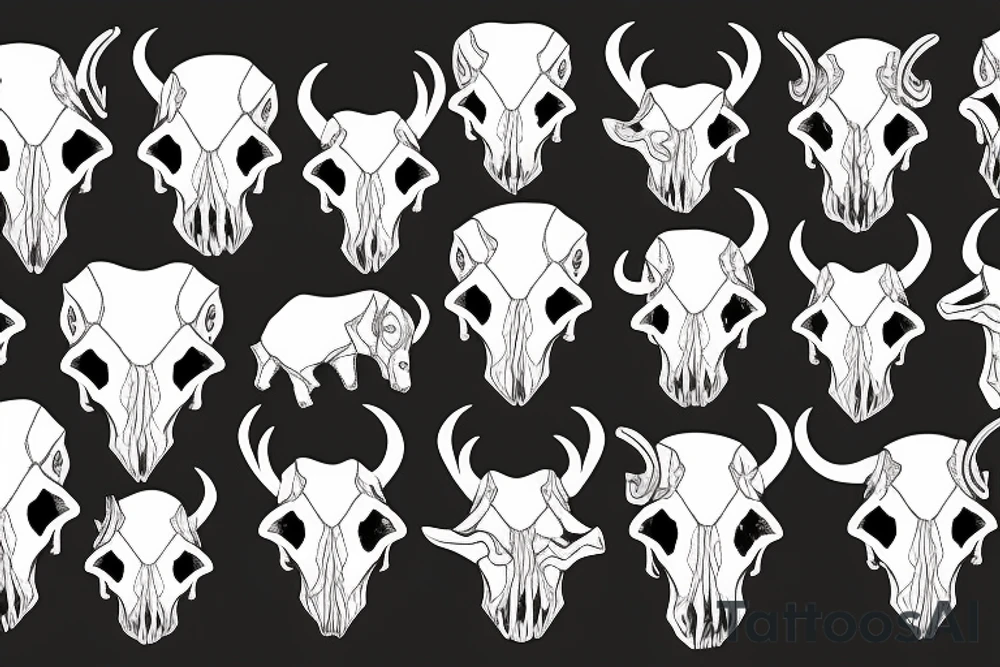 dall sheep skull tattoo idea