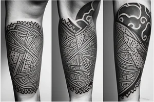 brain lobes arm sleeve tattoo idea