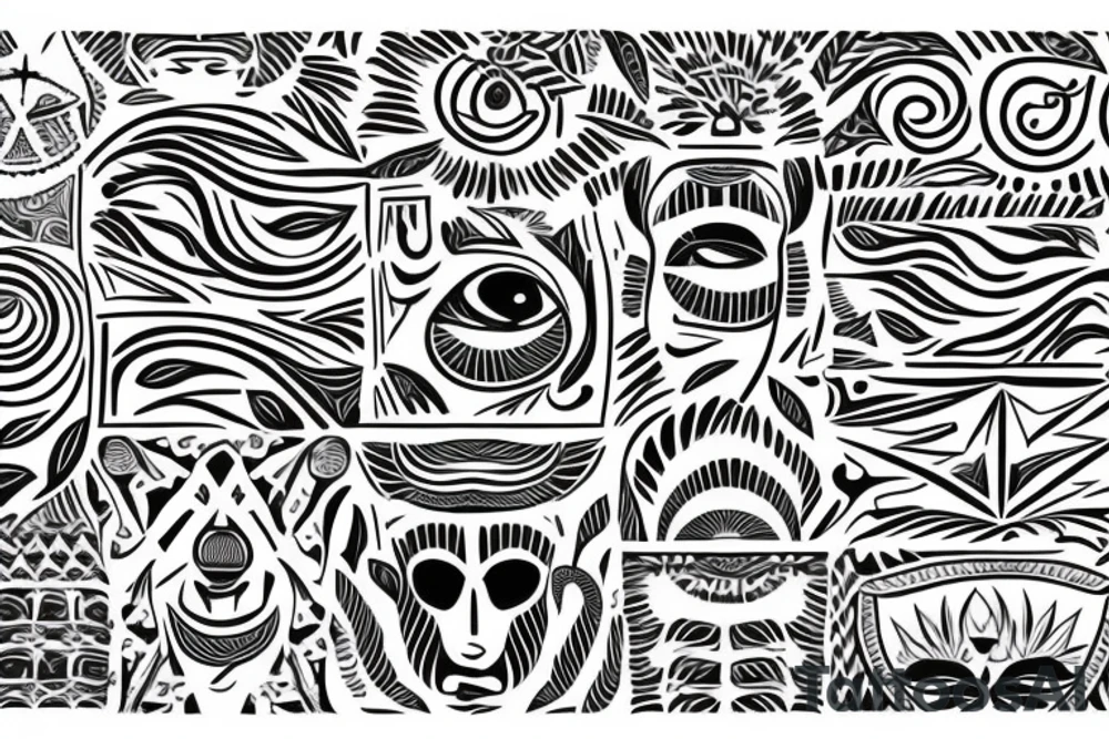 brain lobes pattern tattoo idea