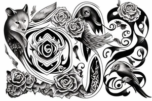 combination of three names. Aine, Cian & Ryan tattoo idea