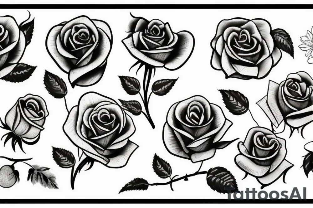 a rose tattoo idea