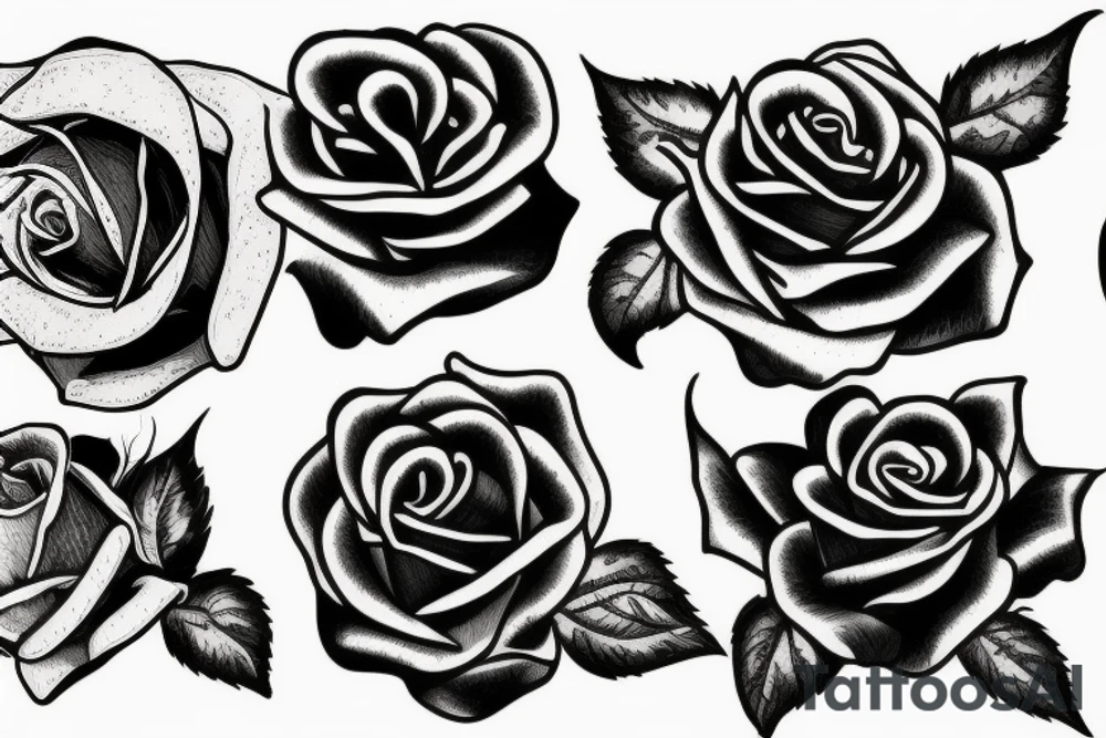 a rose tattoo idea