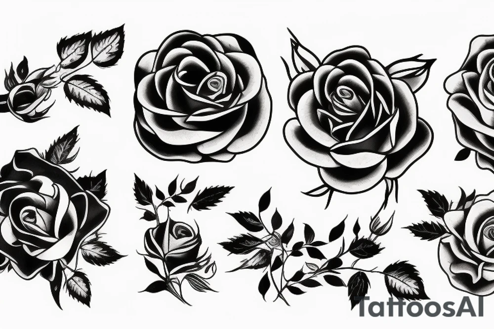 a rose tattoo idea