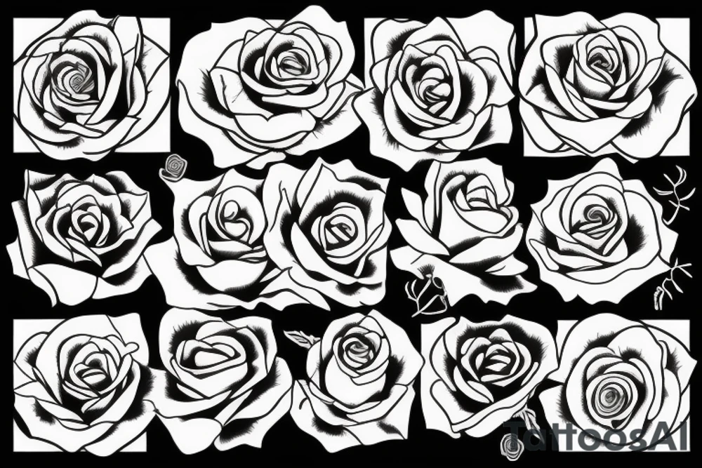 a rose tattoo idea