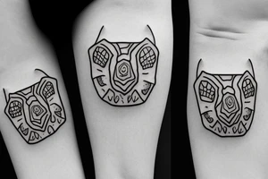 Two baby box turtles tattoo idea