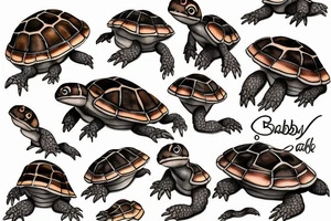Baby box turtle tattoo idea