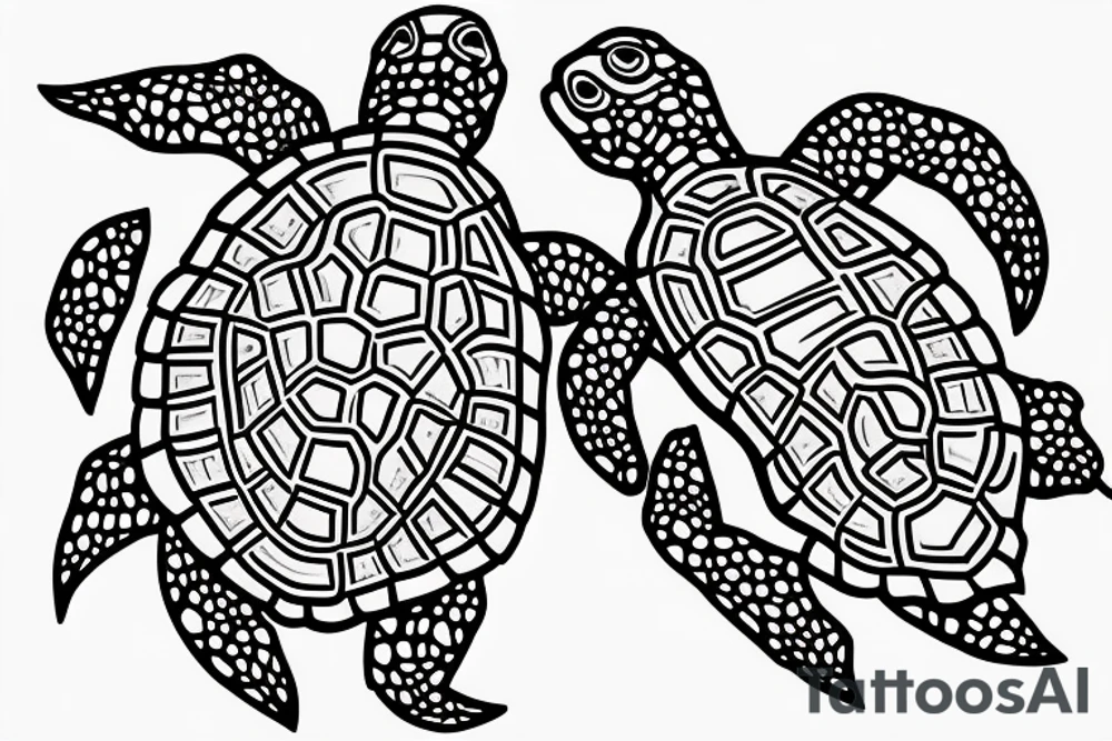 Baby turtle tattoo idea