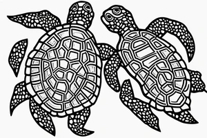 Baby turtle tattoo idea