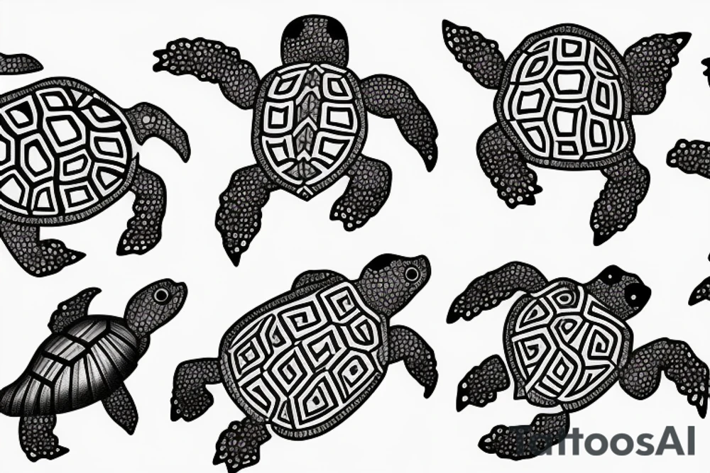 Baby turtle tattoo idea
