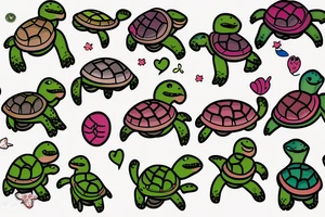 Baby turtle tattoo idea
